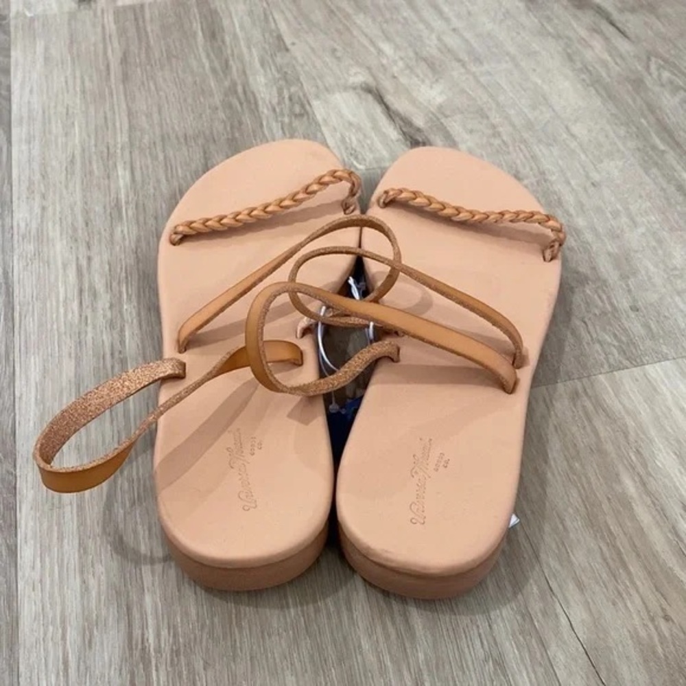 Universal Thread Light Brown Braided Strap Sandal… - image 3